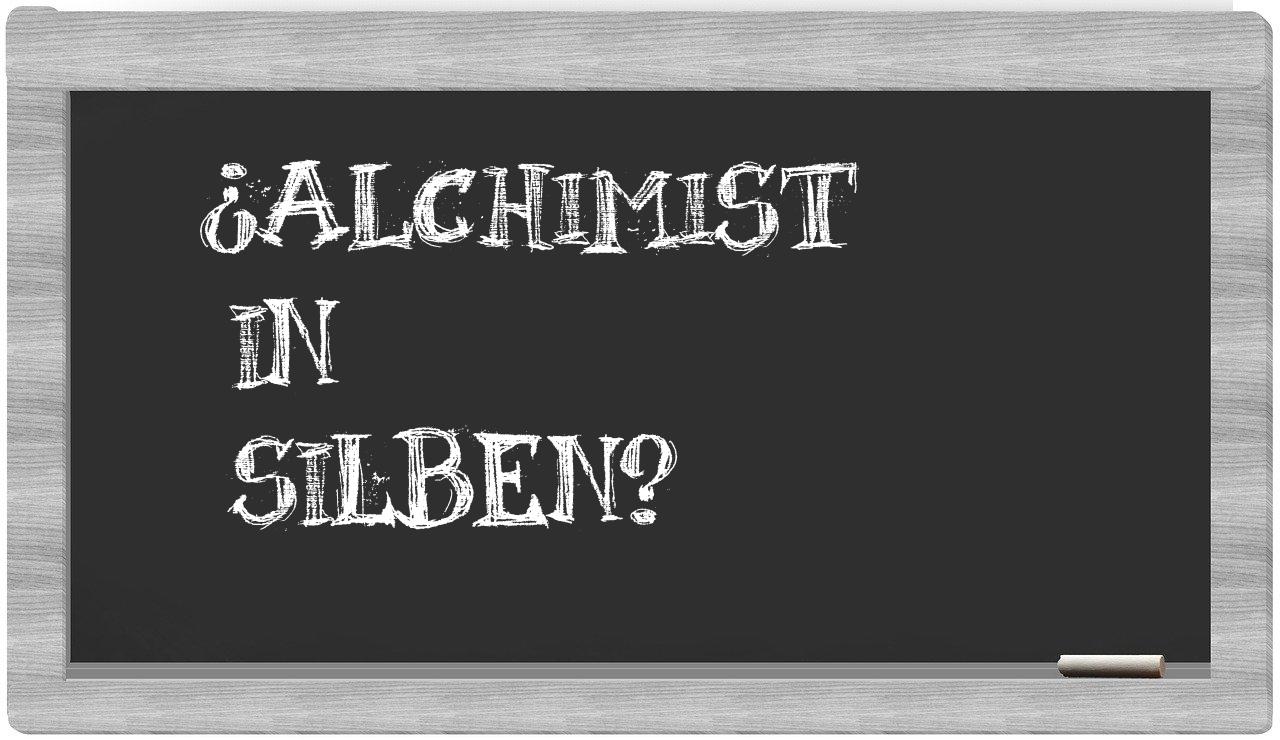 Alchimist in syllables