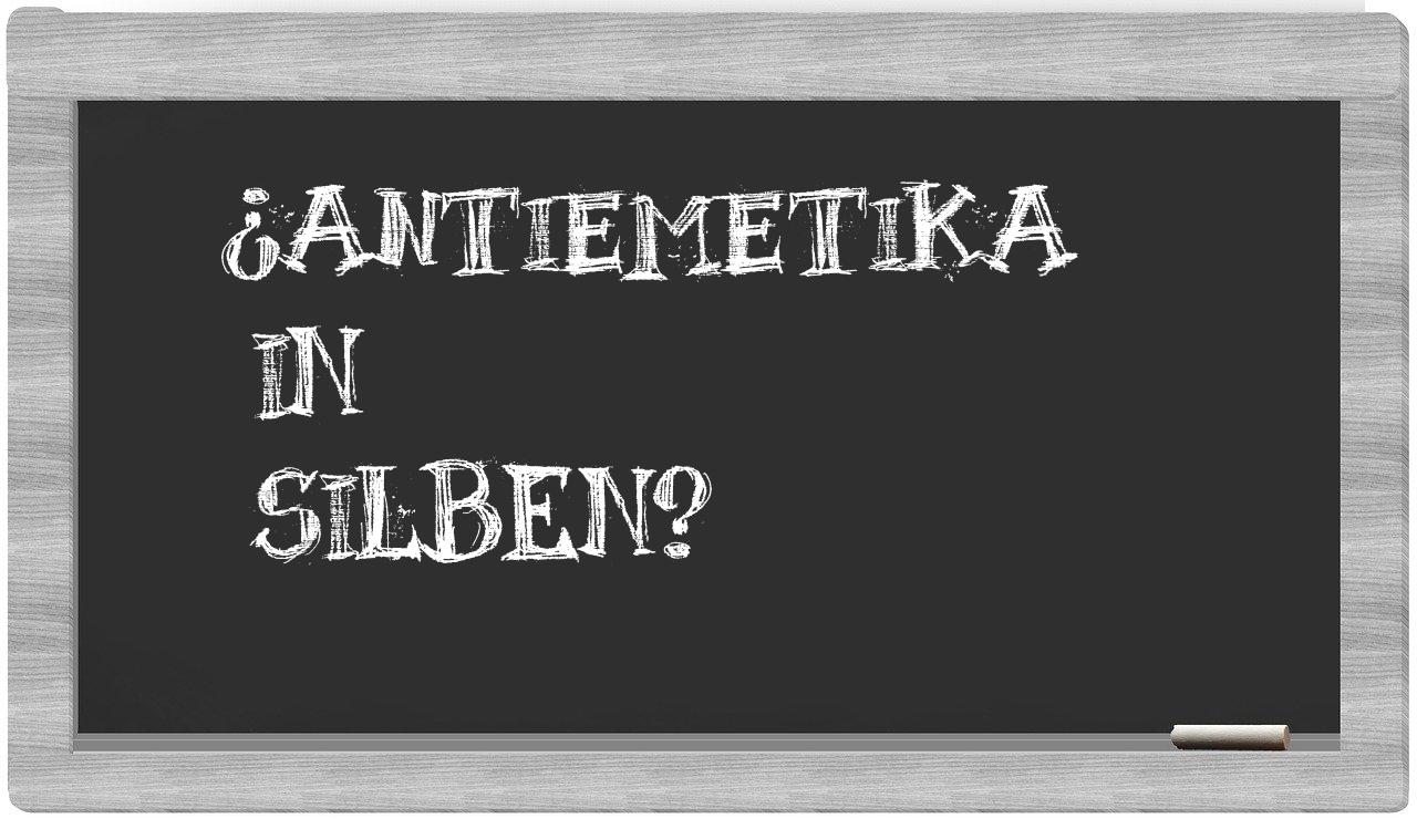 Antiemetika in syllables
