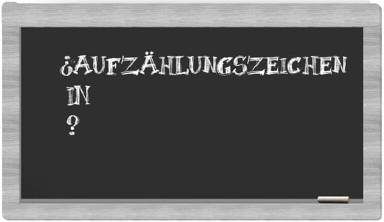 ¿Aufzählungszeichen en sílabas?
