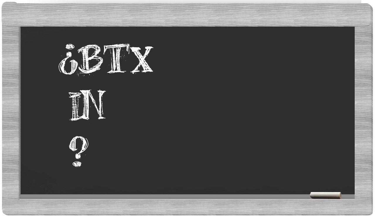 ¿BTX en sílabas?