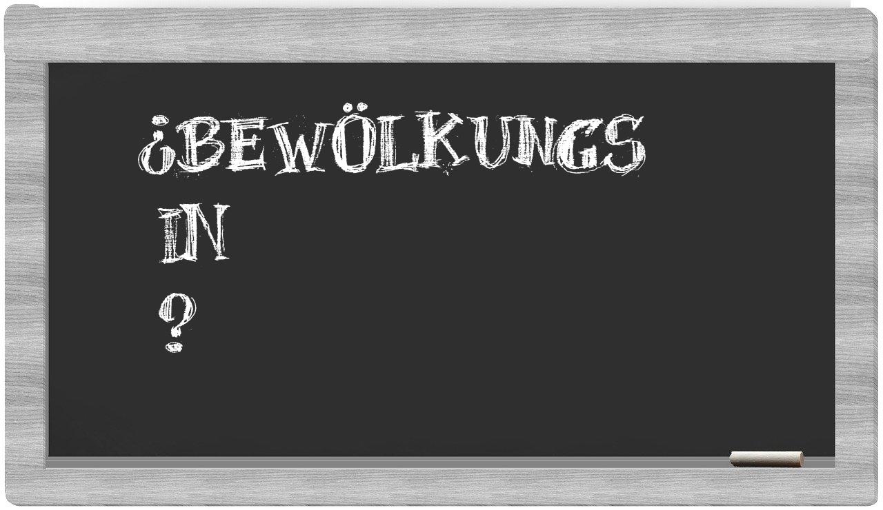 ¿Bewölkungs en sílabas?
