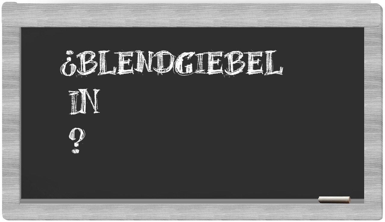 ¿Blendgiebel en sílabas?