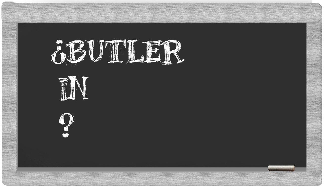 ¿Butler en sílabas?