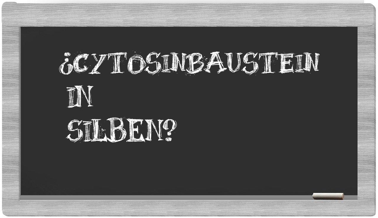 Cytosinbaustein in syllables