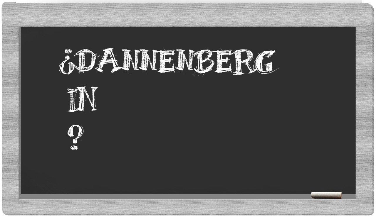 ¿Dannenberg en sílabas?