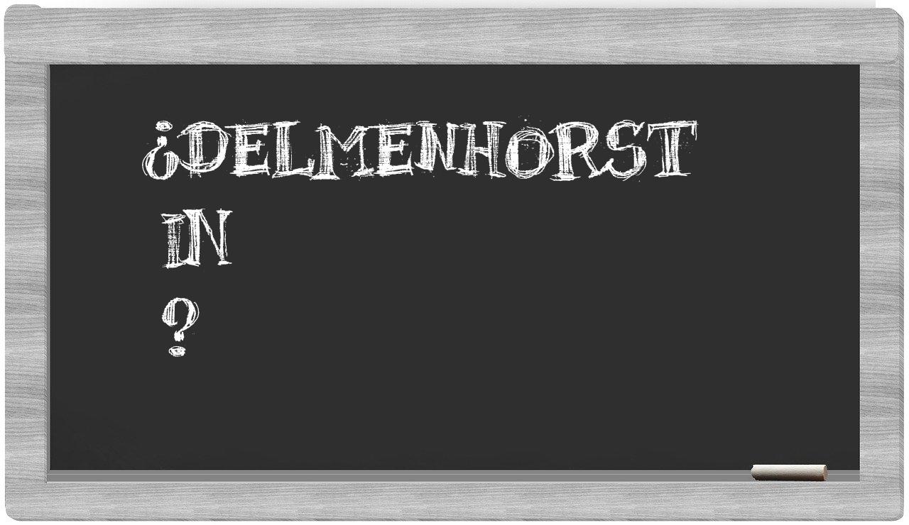 ¿Delmenhorst en sílabas?