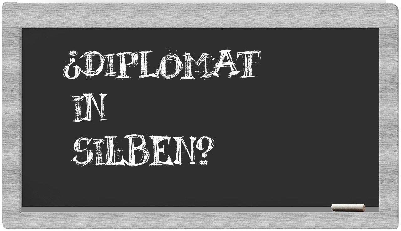 Diplomat in syllables