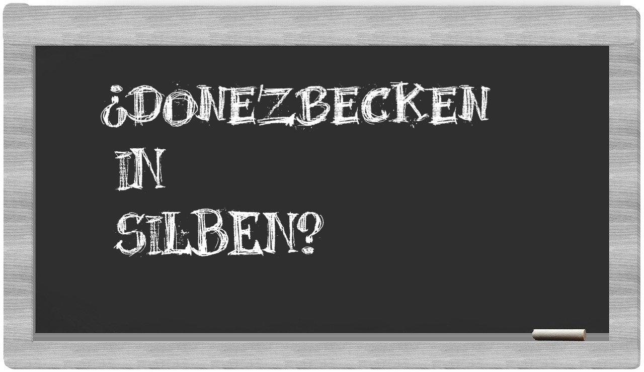 Donezbecken in syllables