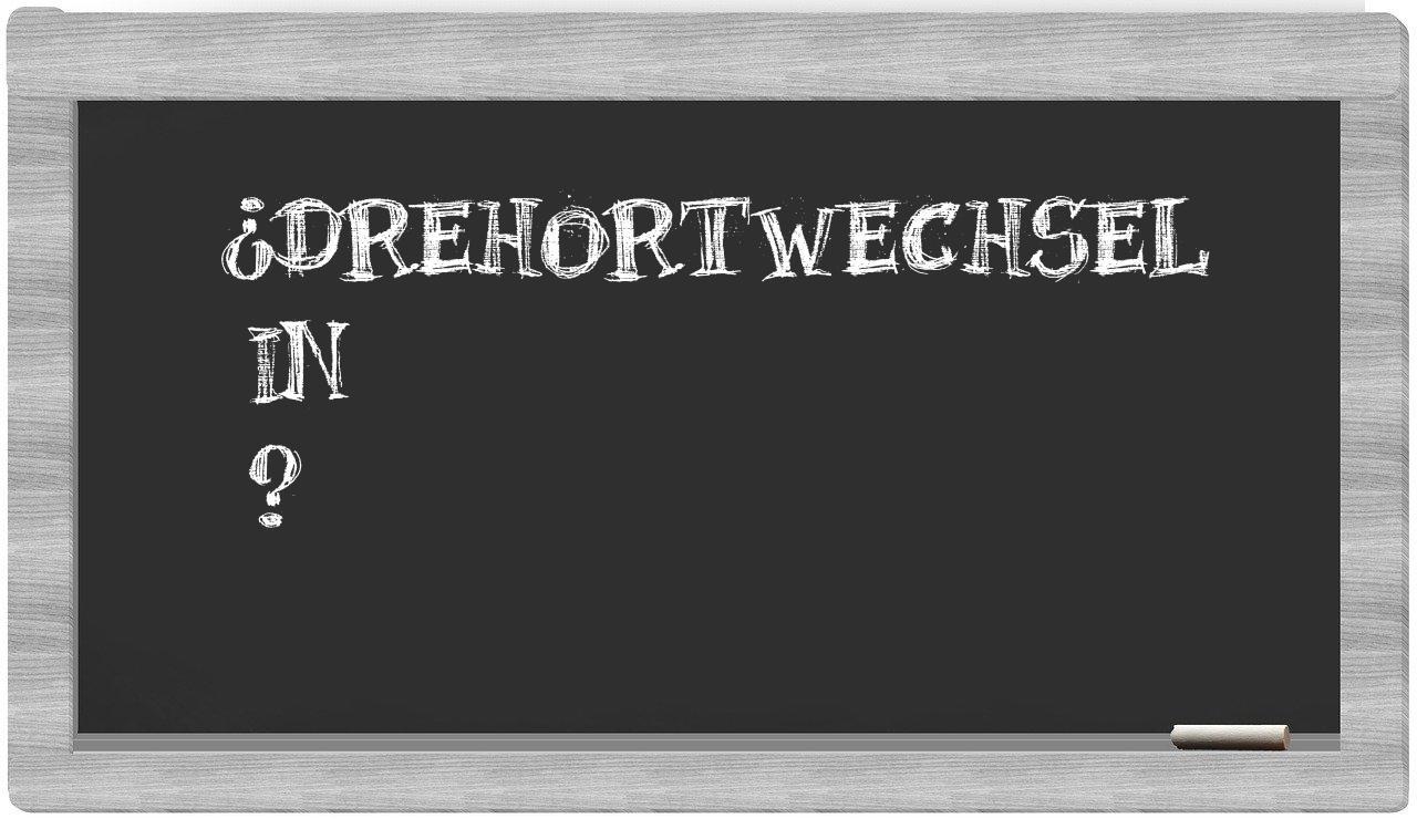 ¿Drehortwechsel en sílabas?