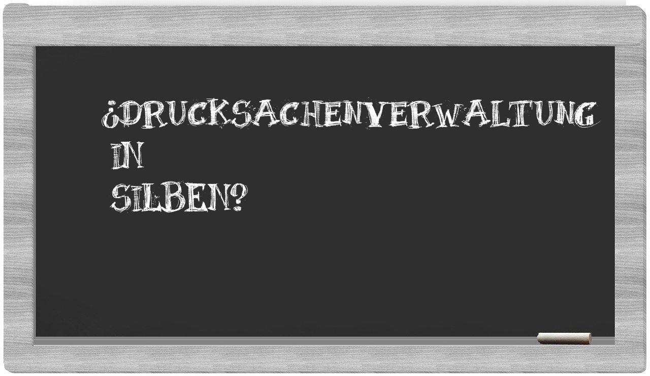 Drucksachenverwaltung in syllables
