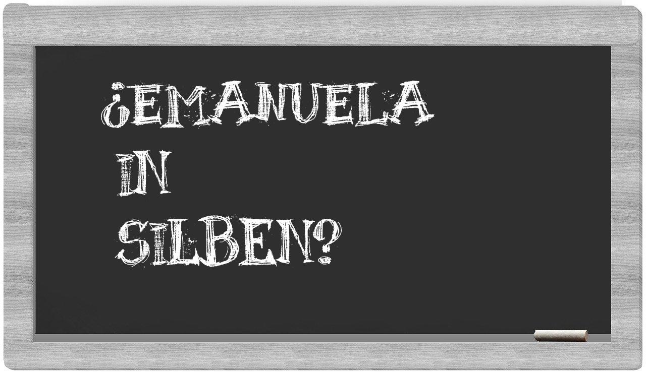 Emanuela in syllables