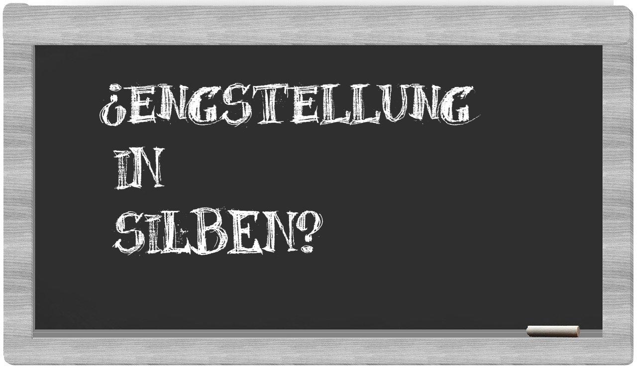 Engstellung in syllables