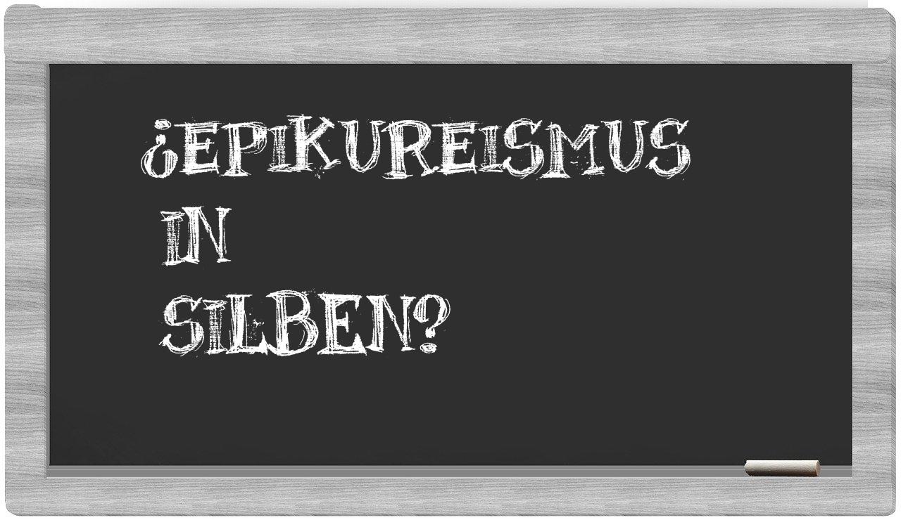 Epikureismus in syllables