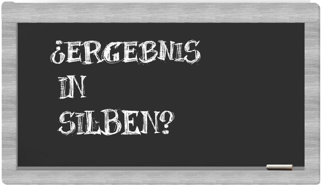 Ergebnis in syllables
