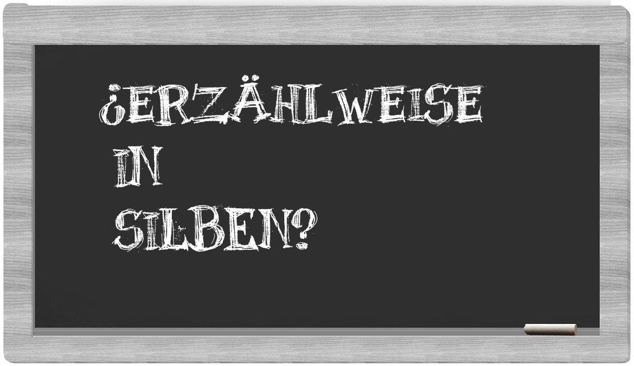 Erzählweise in syllables