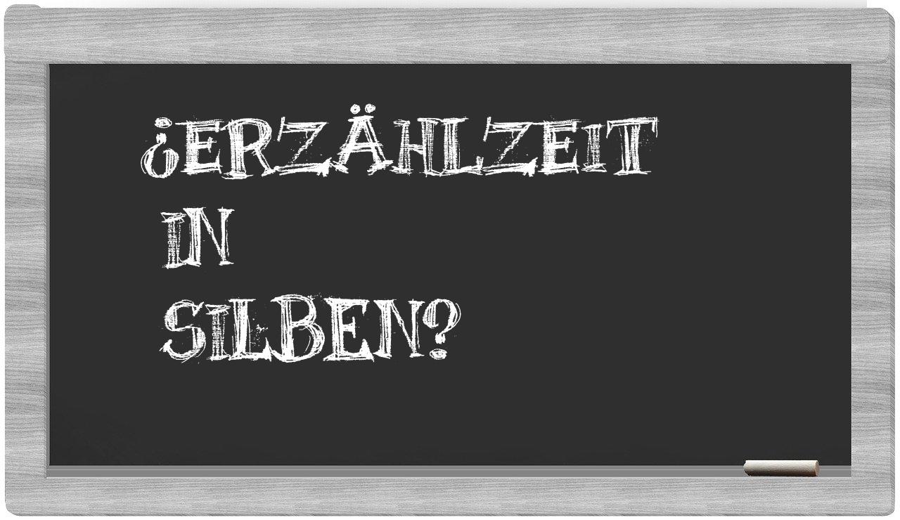 Erzählzeit in syllables
