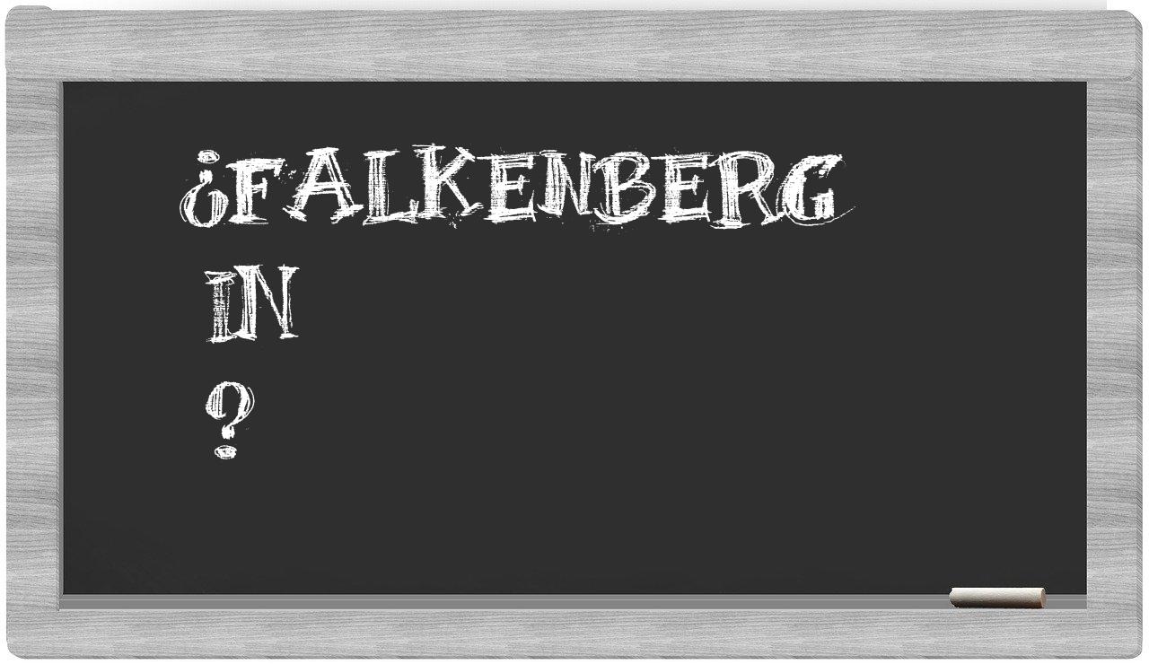 ¿Falkenberg en sílabas?
