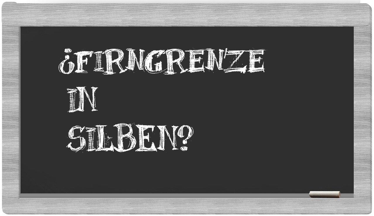 Firngrenze in syllables