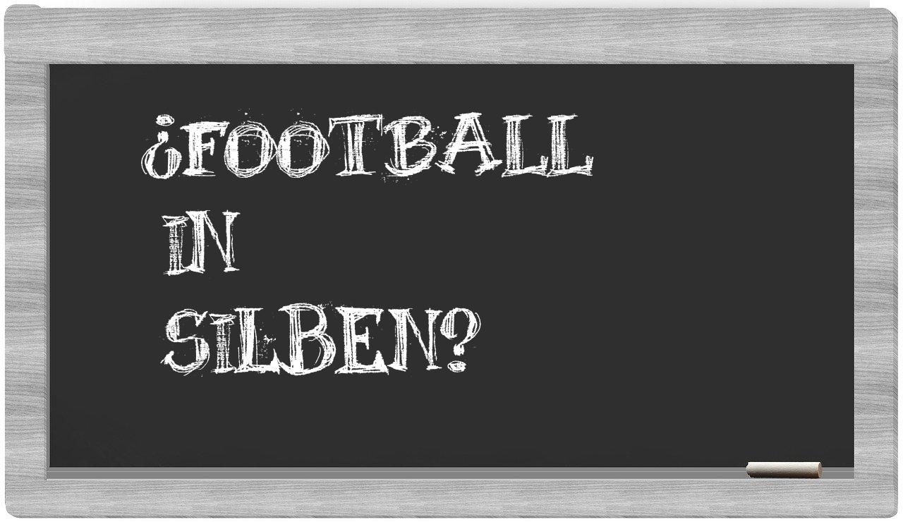 Football in syllables