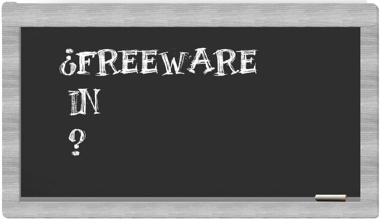 ¿Freeware en sílabas?