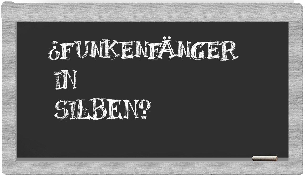 Funkenfänger in syllables