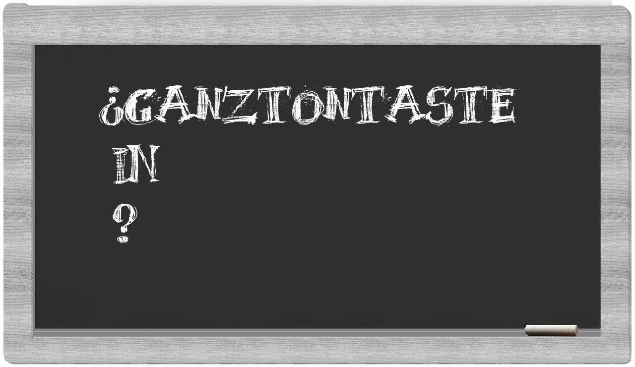 ¿Ganztontaste en sílabas?