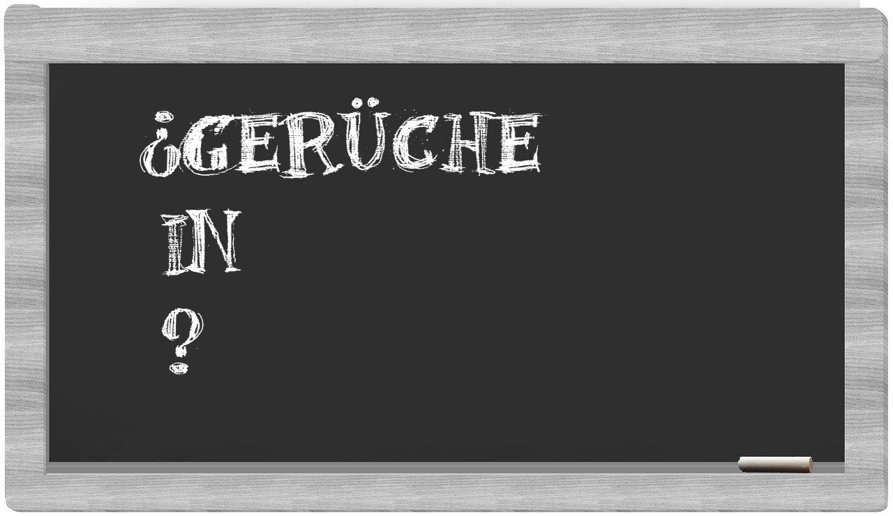 ¿Gerüche en sílabas?