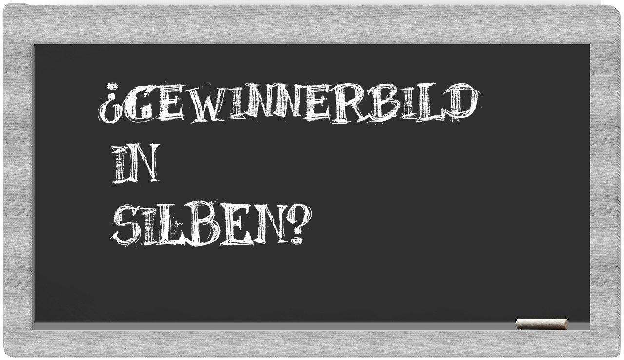 Gewinnerbild in syllables