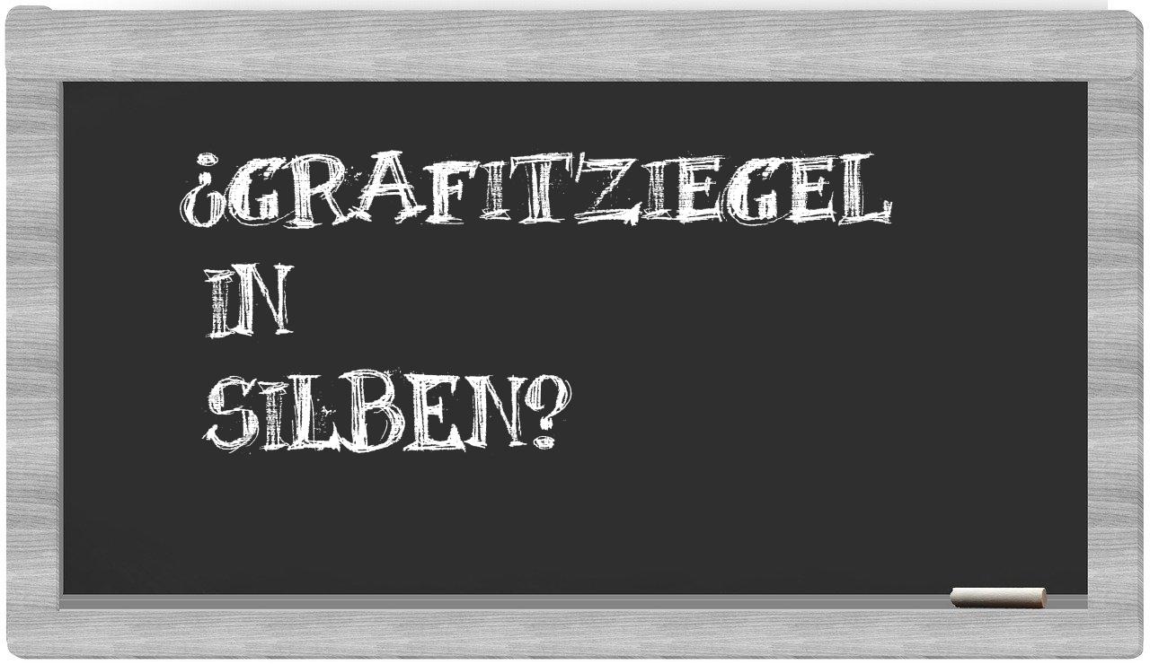Grafitziegel in syllables