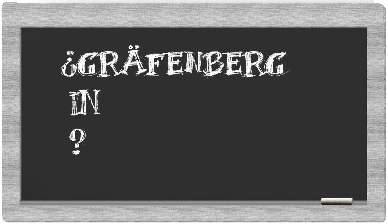 ¿Gräfenberg en sílabas?