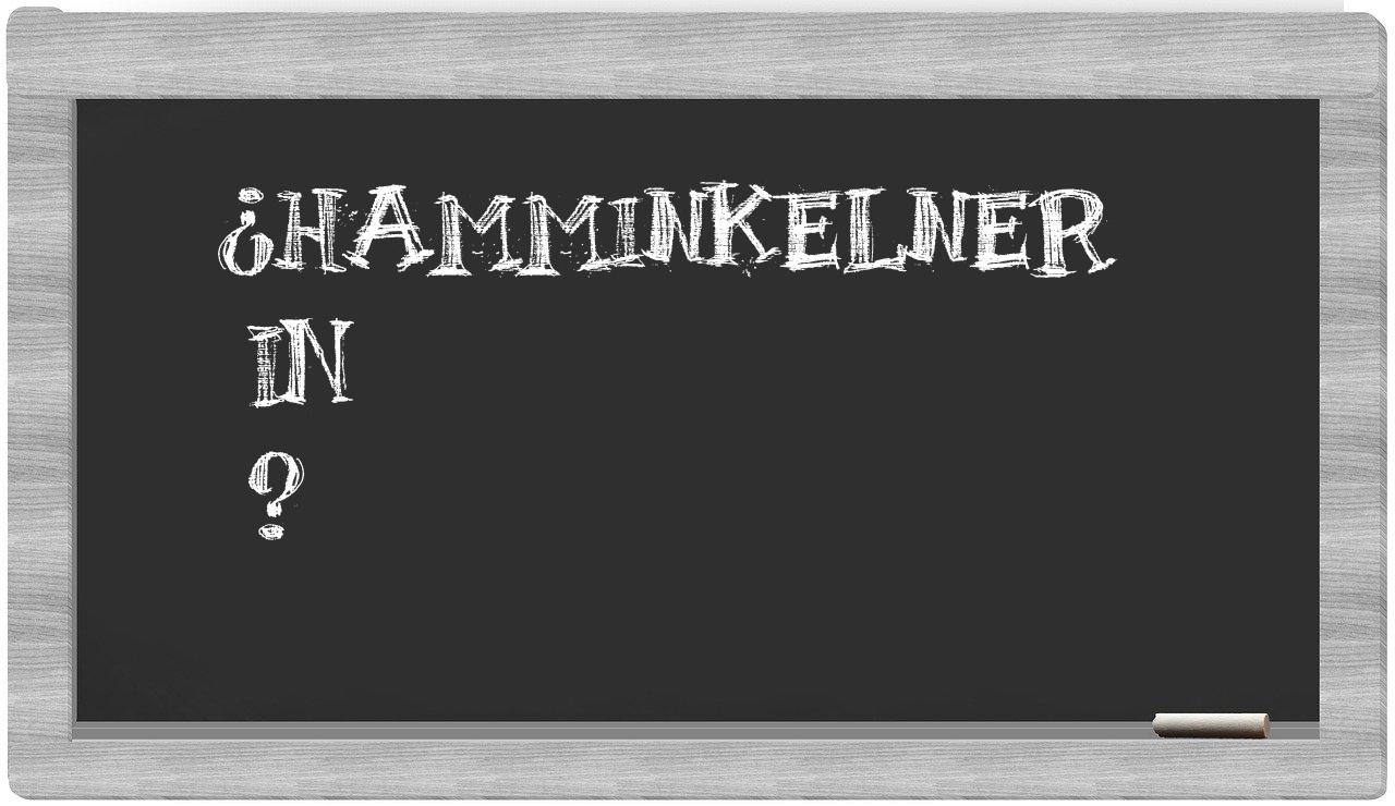 ¿Hamminkelner en sílabas?