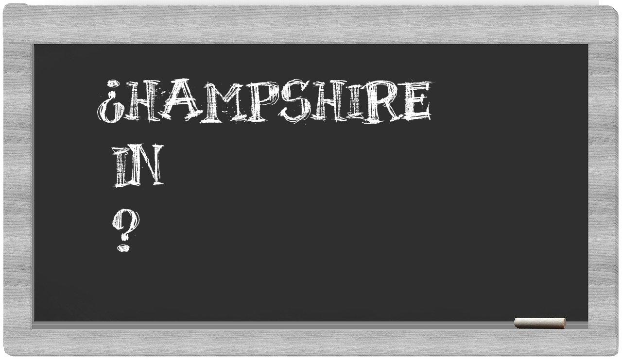 ¿Hampshire en sílabas?