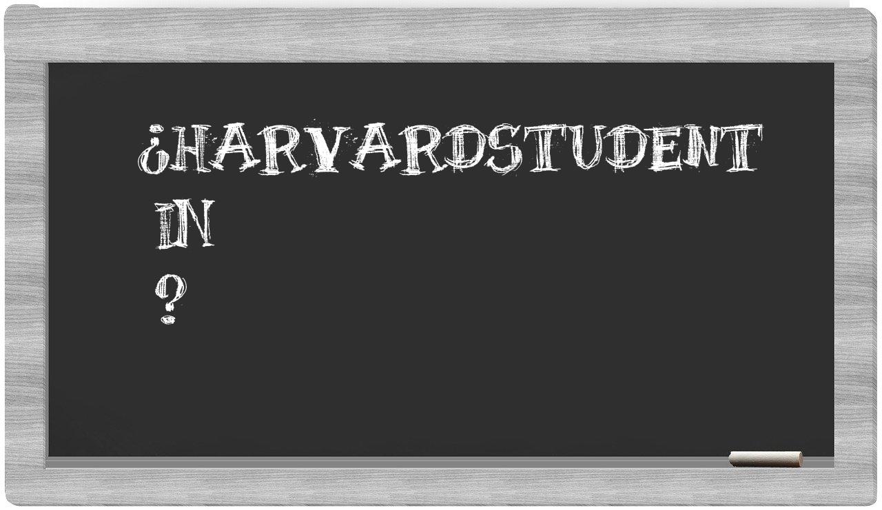 ¿Harvardstudent en sílabas?