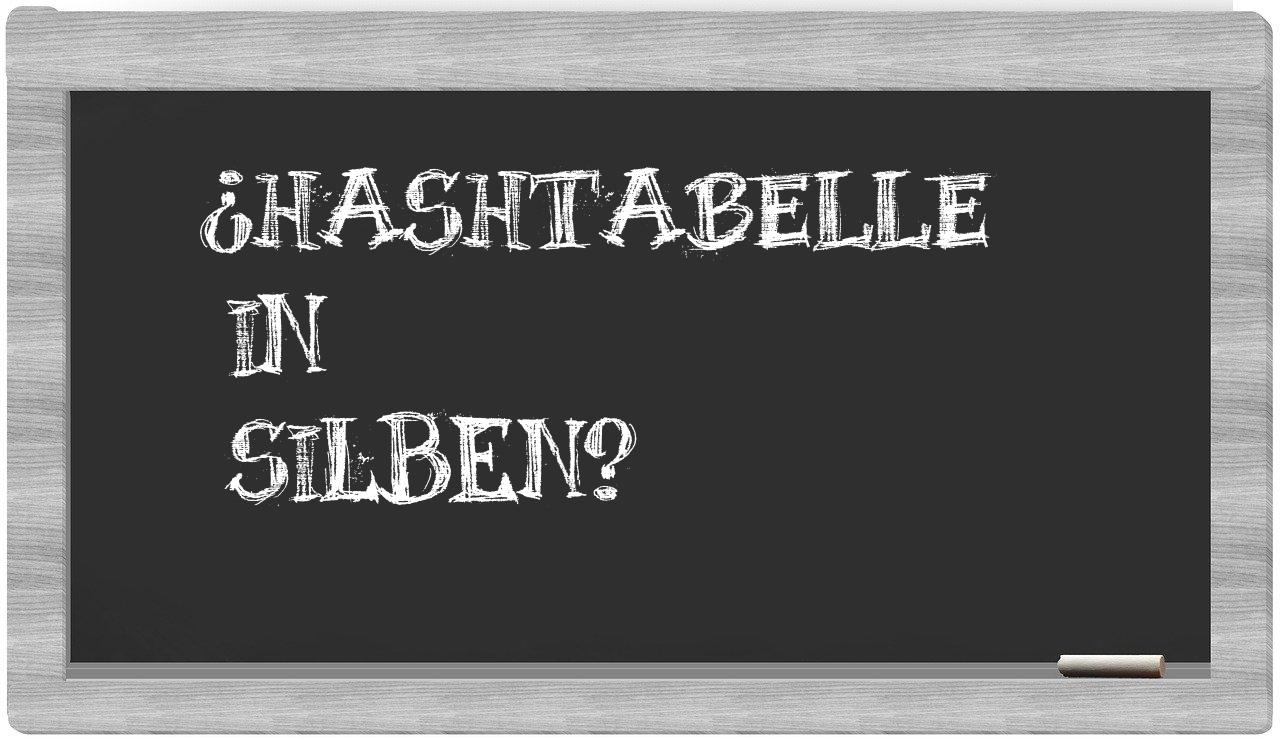 Hashtabelle in syllables