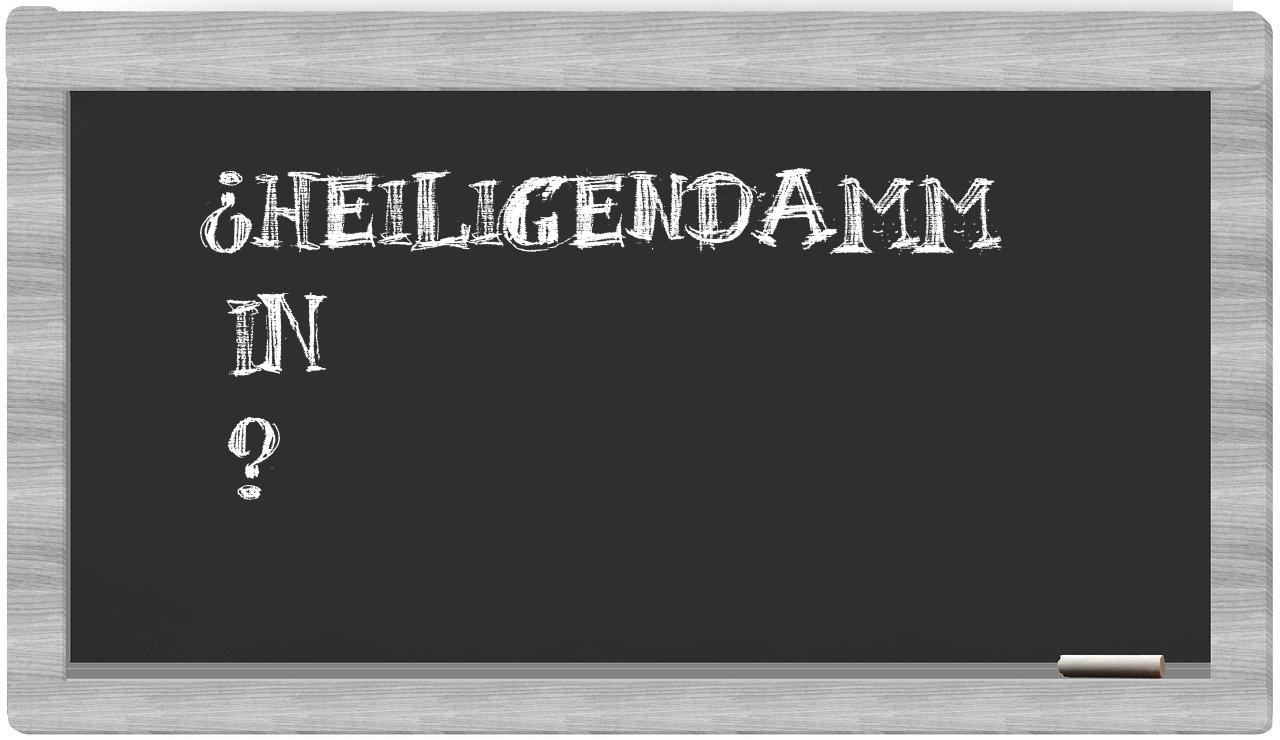 ¿Heiligendamm en sílabas?