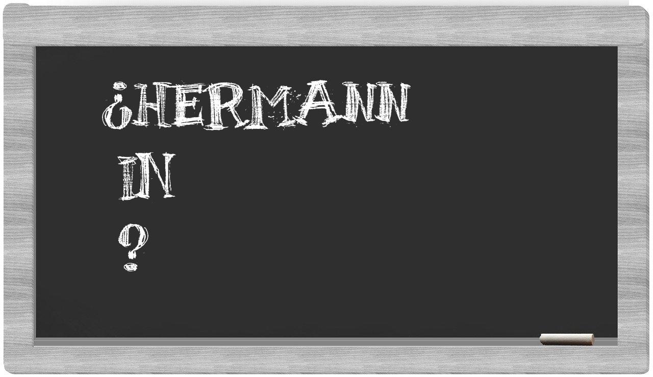 ¿Hermann en sílabas?