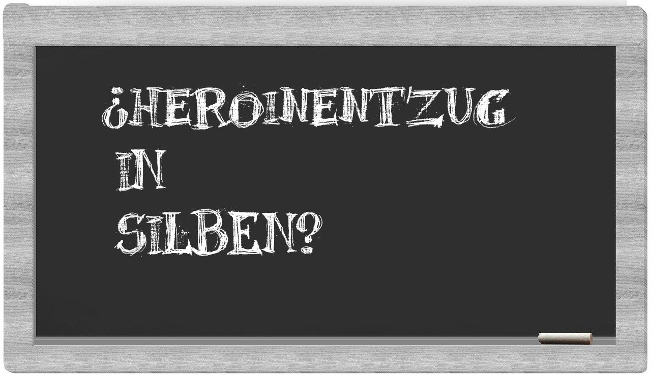 Heroinentzug in syllables