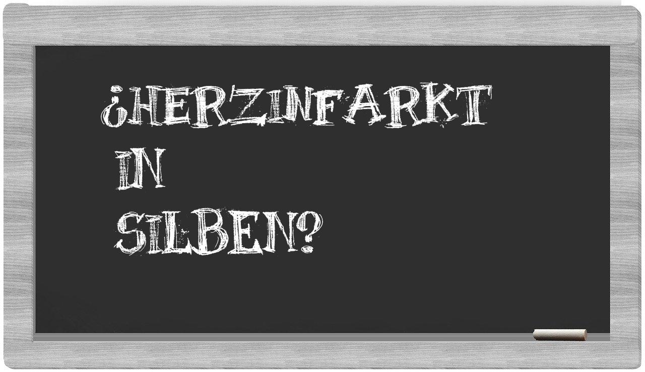 Herzinfarkt in syllables