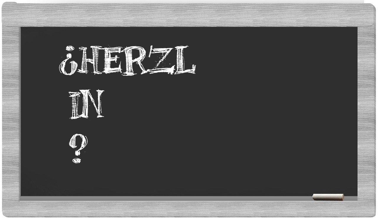 ¿Herzl en sílabas?