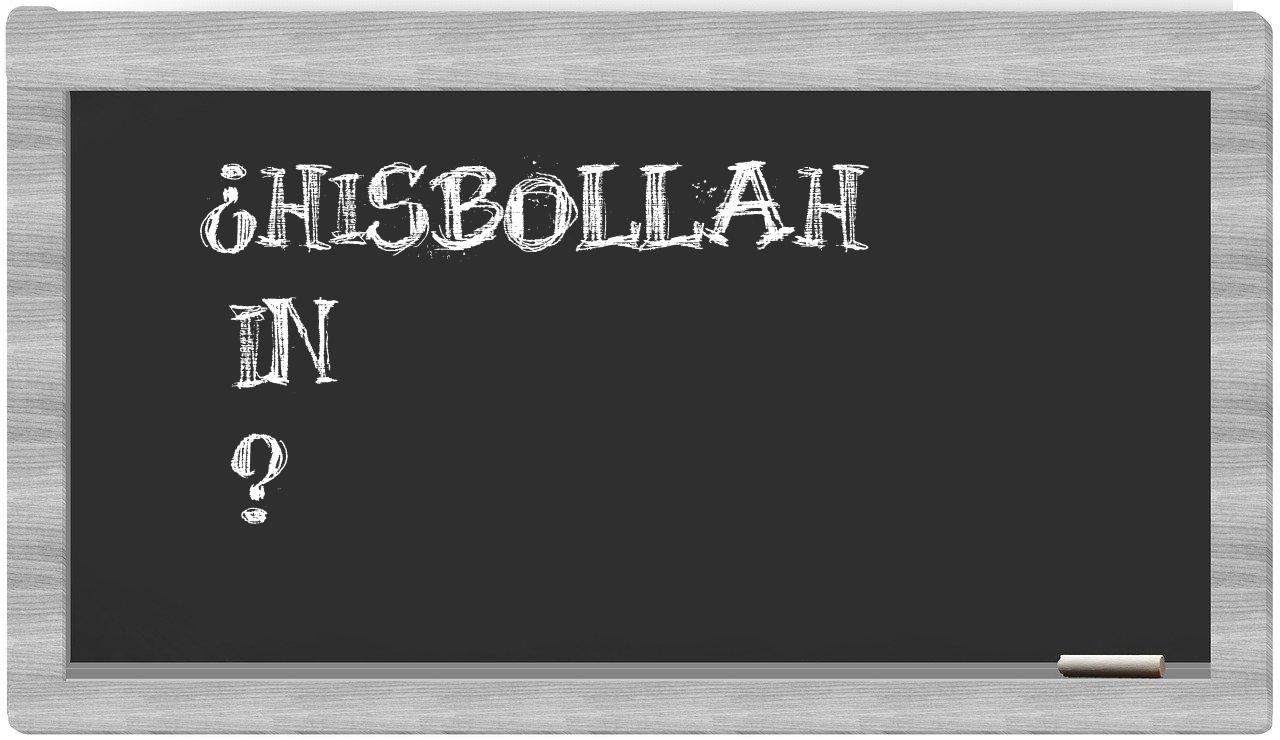 ¿Hisbollah en sílabas?