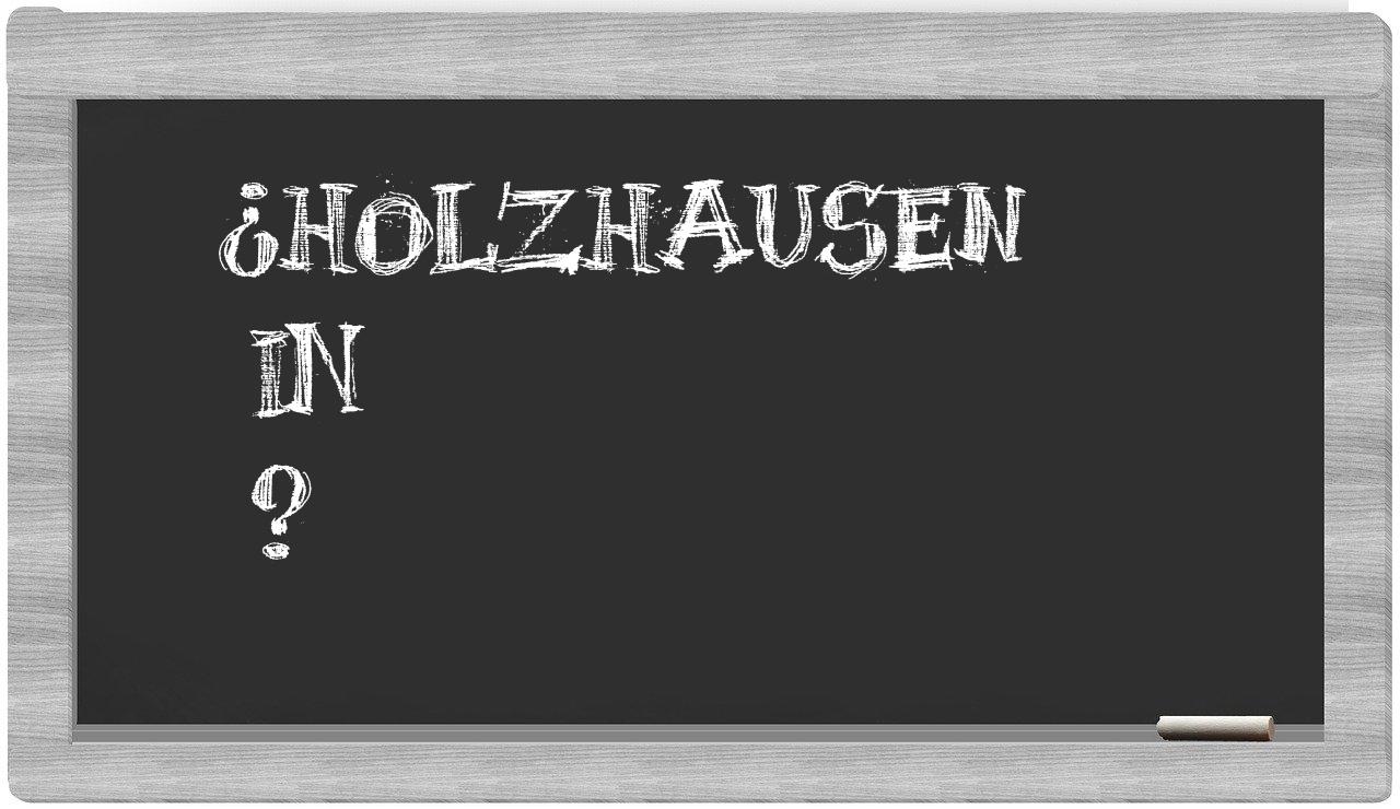 ¿Holzhausen en sílabas?