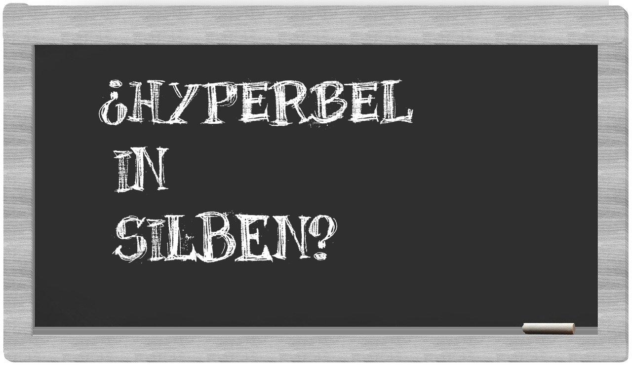 Hyperbel in syllables