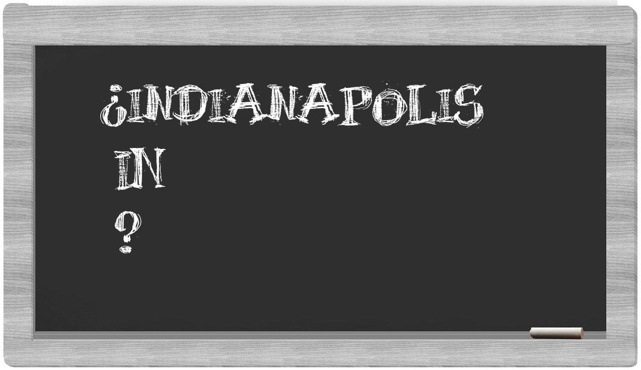 ¿Indianapolis en sílabas?