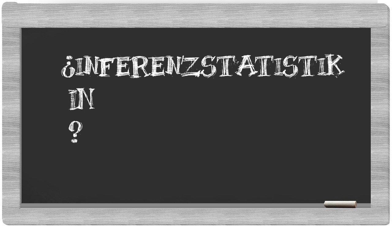 ¿Inferenzstatistik en sílabas?