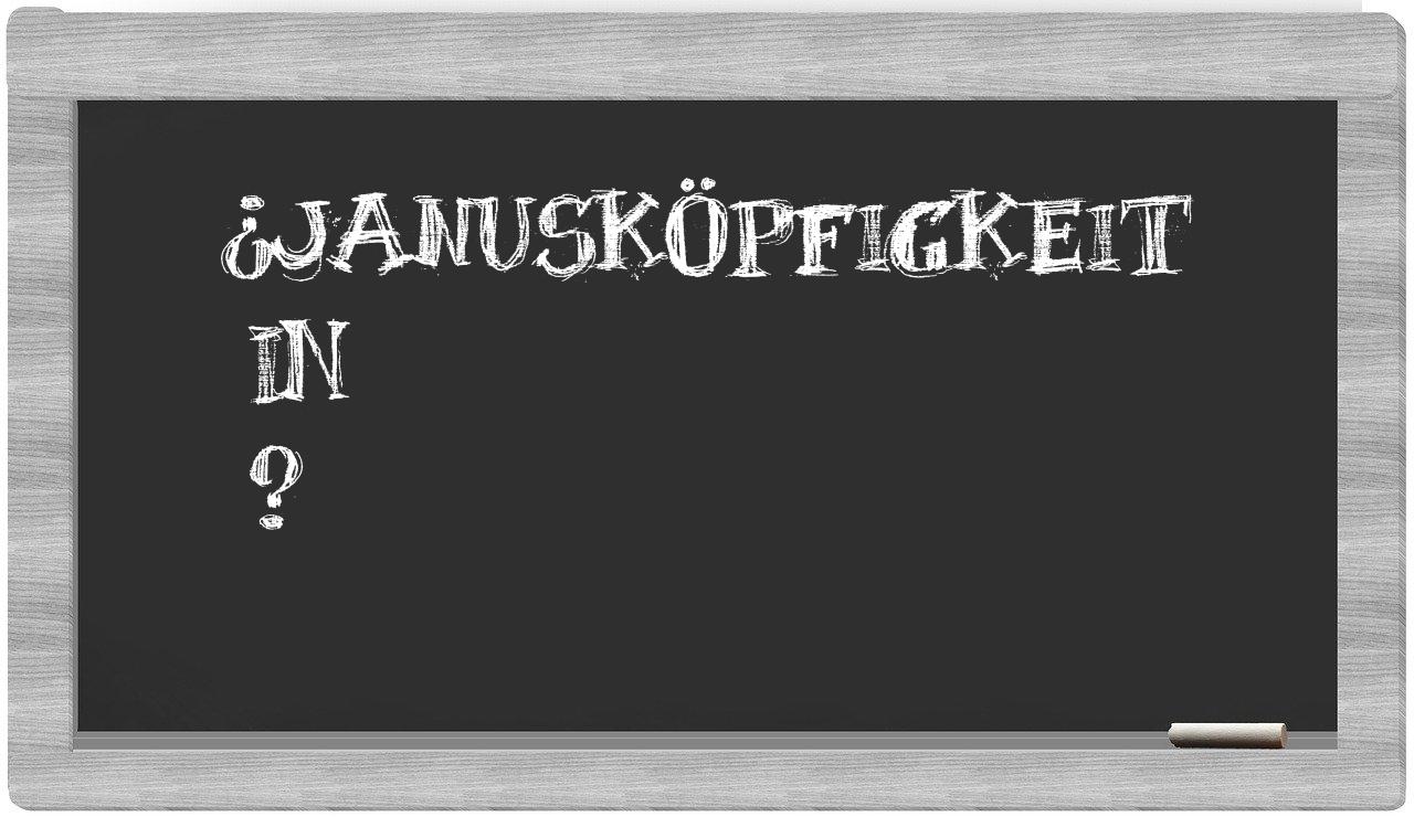 ¿Janusköpfigkeit en sílabas?