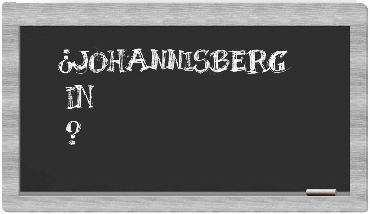 ¿Johannisberg en sílabas?