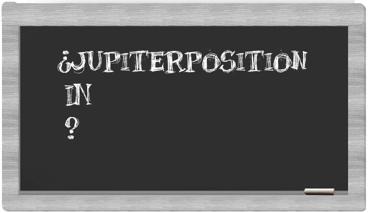 ¿Jupiterposition en sílabas?