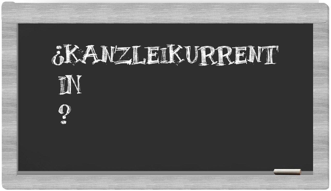 ¿Kanzleikurrent en sílabas?