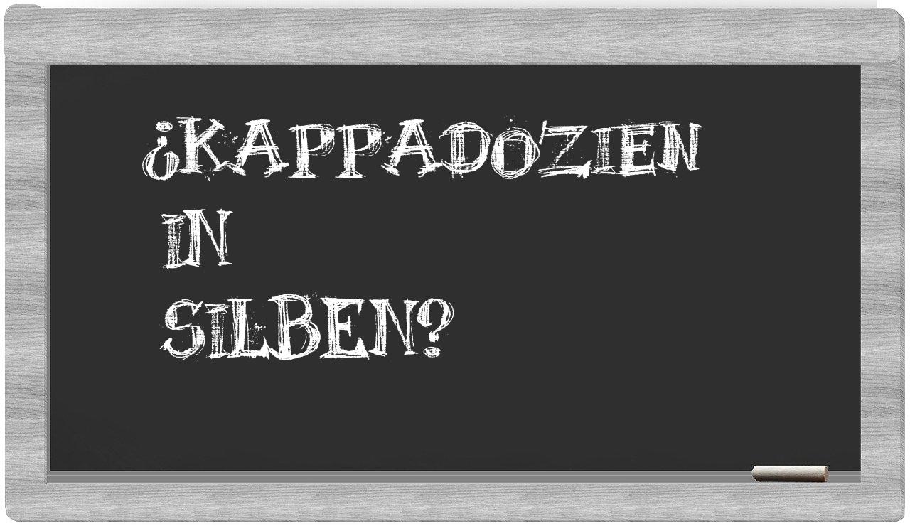 Kappadozien in syllables