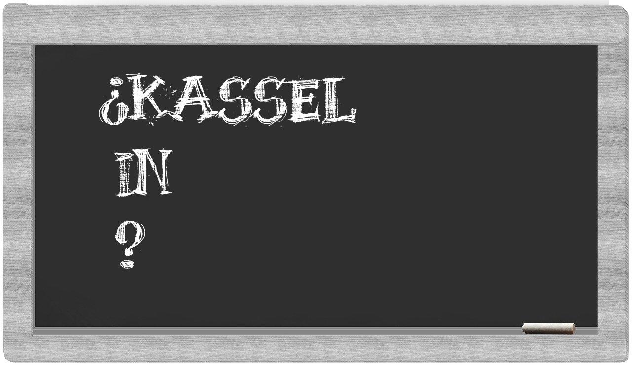 ¿Kassel en sílabas?